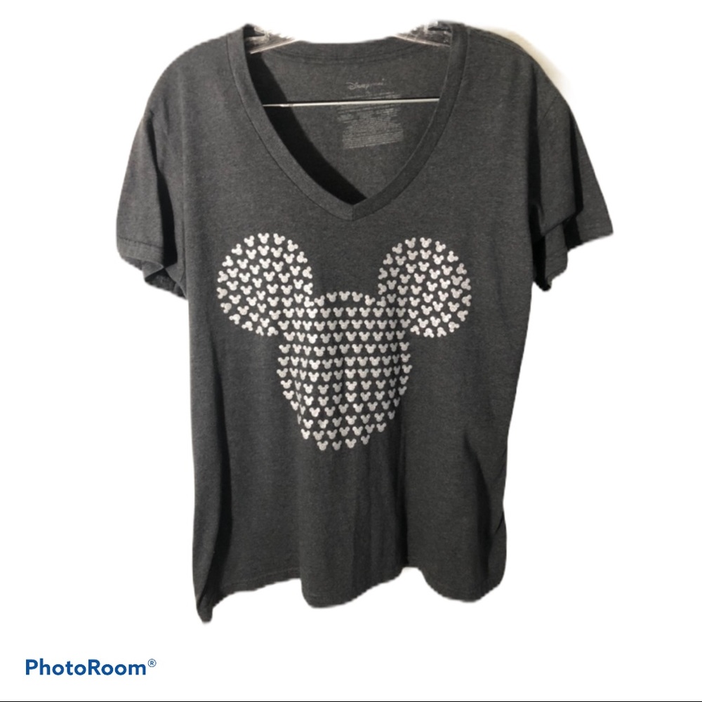 Disney silver sparkle Mickey Mouse T shirt